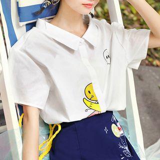 Fruit Print Short-sleeve Shirt
