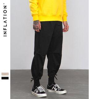 Tie-hem Cropped Pants