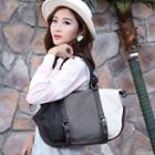 Color Panel Canvas Carryall Bag