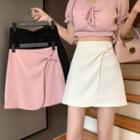 Knotted Mini Skirt