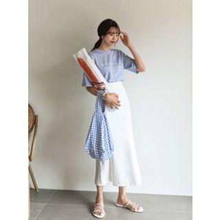 Pintuck A-line Long Skirt