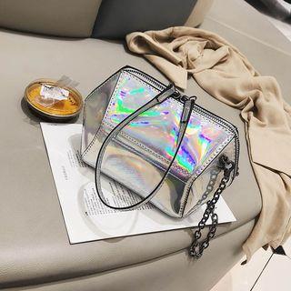 Geometric Iridescent Crossbody Bag