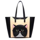 Cat Embroidered Tote