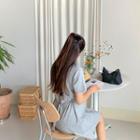 Tie-waist T-shirtdress