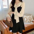 Spaghetti-strap Flared Dress