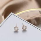 Faux Pearl Earring 1 Pair - 925 Silver Earrings - Gold - One Size