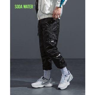 Lettering Windbreaker Jogger Pants