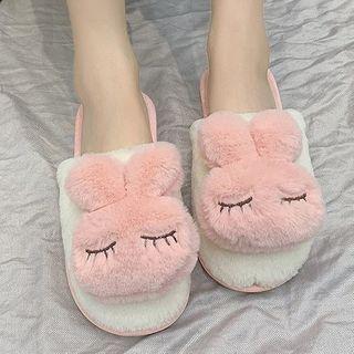 Furry Rabbit Slippers