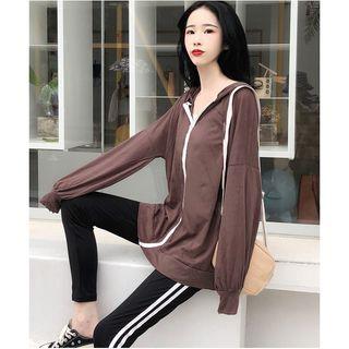 Zip Hoodie / Contrast Trim Leggings