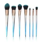 Set Of 7: Gradient Handle Makeup Brush As Shown In Figure - One Size