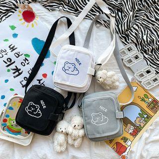 Cartoon Bear Print Crossbody Bag