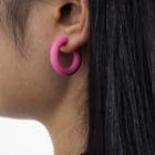 Matte Acrylic Open Hoop Earring