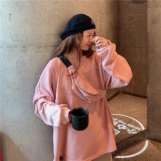 Set: Plain Pullover + Belt Bag