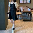 Puff-sleeve Panel Dress