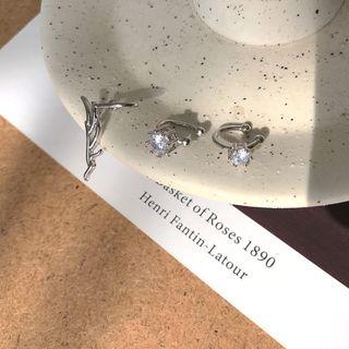 Alloy Wing Rhinestone Earring