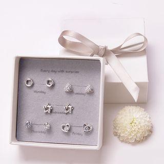 Set: Stud Earring (various Designs) (5 Pairs)
