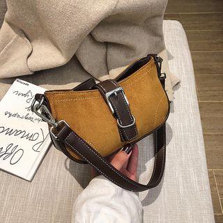 Contrast Stitching Hobo Bag