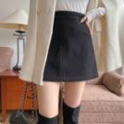 Seam-trim Mini A-line Skirt
