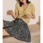 Floral Chiffon Wide Leg Shorts