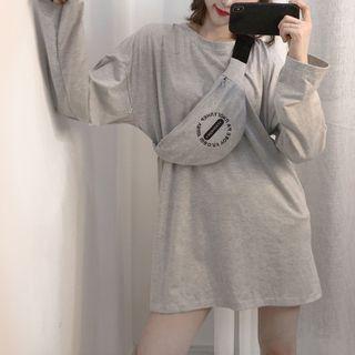 Set: Long-sleeve T-shirt + Print Waist Bag
