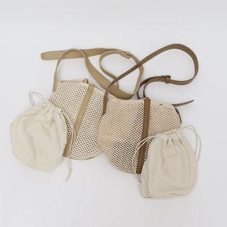 Straw Cylinder Bag & Pouch