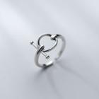 Hoop Open Ring 1 Pc - S925 Silver - Silver - One Size