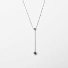 925 Sterling Silver Pendant Y Necklace Silver - One Size