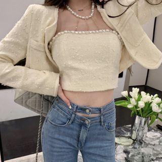 Halter Crop Top / Cropped Jacket