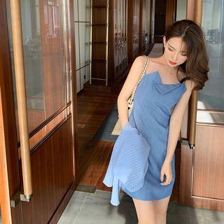 Spaghetti Strap Slim-fit Denim Dress