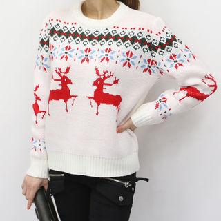 Nordic Pattern Christmas Sweater