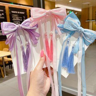 Tasseled Bow Headpiece