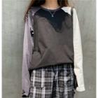 Three-tone Long-sleeve T-shirt