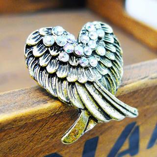 Heart-shaped Wings Ring -copper Copper - One Size