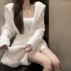 Tie-waist Cardigan / Camisole Top / Set