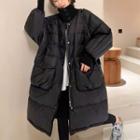 Stand-collar Down Long Jacket