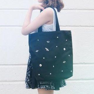Embroidered Canvas Tote