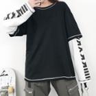 Mock Two Piece Long-sleeves T-shirt