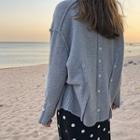 Button-back Sweater