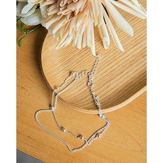 Ball Chain Silver Anklet Silver - One Size