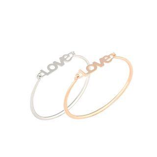 Love Lettering Alloy Bangle