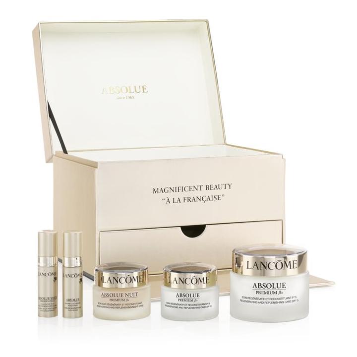 Lancome - Absolue Premium Luxury Skincare Set: Day Cream 50ml + Day Cream 15ml + Night Cream 15ml + Eye Serum 5ml + Ol O-s Rum 5ml 5 Pcs