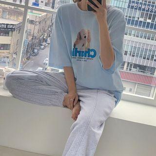Charlie Puppy Print T-shirt