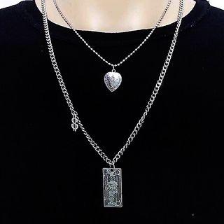 Banknote Layered Necklace As Shown In Figure - One Size