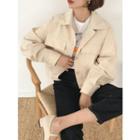 Balloon-sleeve Flap-pocket Jacket