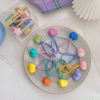 Set Of 10: Heart Hair Tie