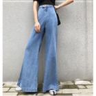 High-waist Loose-fit Boot-cut Jeans