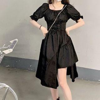 Off-shoulder Asymmetrical A-line Dress As Figure - One Size