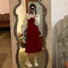 Sleeveless Velvet Dress / Blouse
