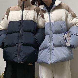 Contrast Color Padded Jacket