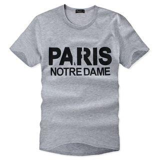 Round-neck Paris Printed T-shirt